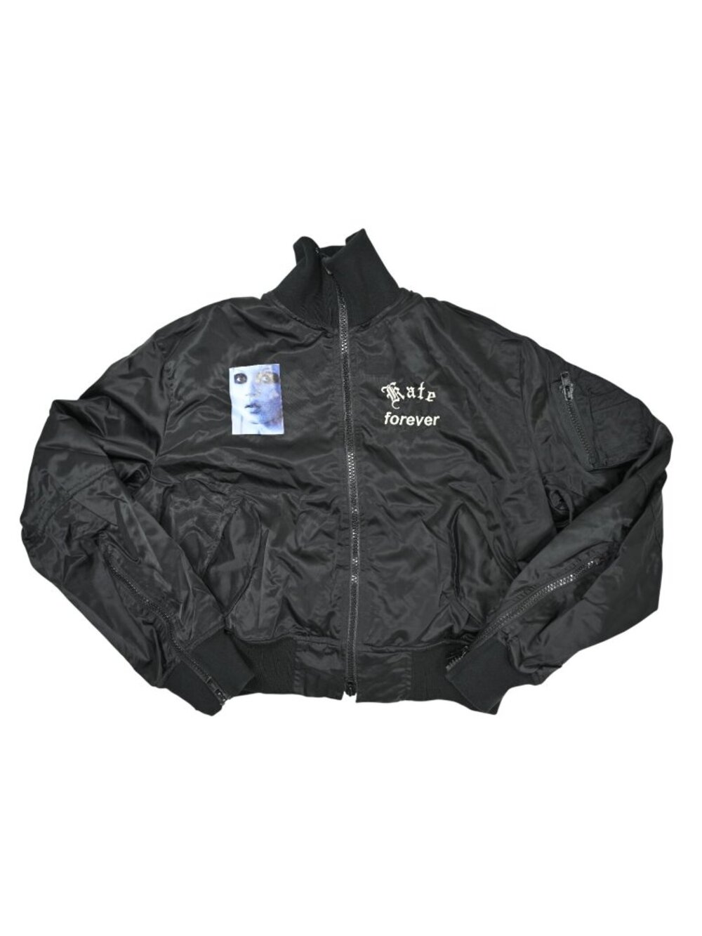 Mr. Completely Kate Forever Bomber Jacket in Black